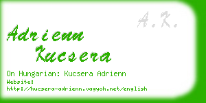 adrienn kucsera business card